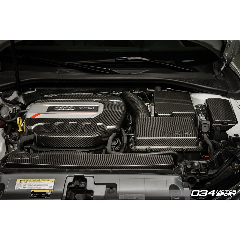 Carbon Engine Cover Kit 034Motorsport for Audi S3 8V