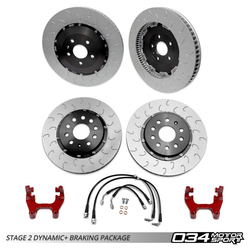 Dynamic+ Big Brake Kit 034Motorsport Stage 1 for Audi TT RS 8S 2.5 TFSI