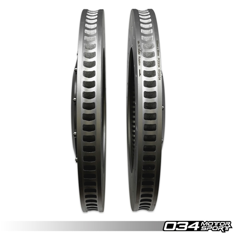 Kit de discos flotantes de 2 piezas, delantero 034Motorsport 400x38 para Audi SQ7/SQ8 4M/4M.5