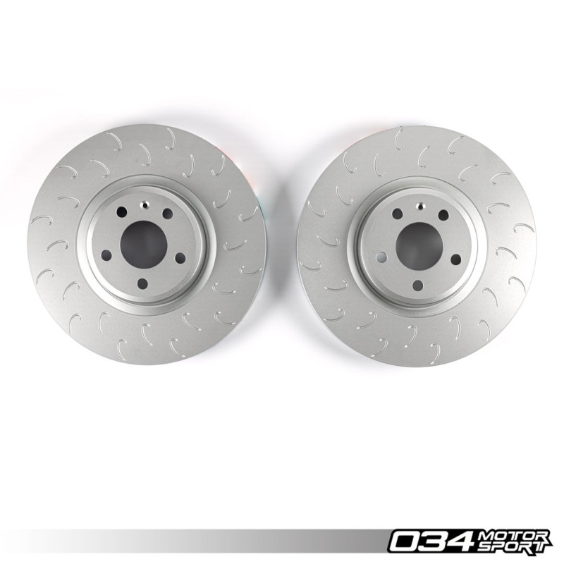 Kit dischi monoblocco, anteriore 034Motorsport 338x30 per Audi A4/A5/Allroad B9/B9.5