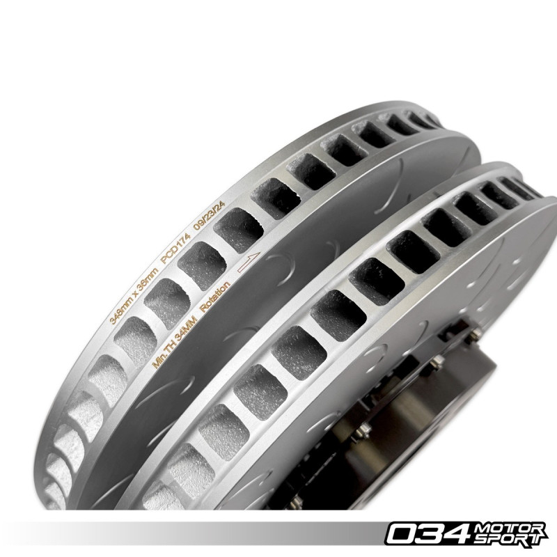Kit disques avant flottants 2 pièces 034Motorsport 348x36 pour BMW M340i G20 et Toyota Supra A90/A91