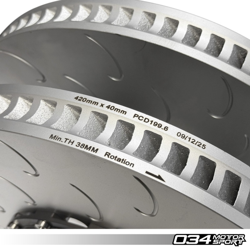 Kit disques avant flottants 2 pièces 034Motorsport 420x40 pour Audi RS6/RS7 C8
