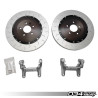 Kit dischi flottanti 2 pezzi, posteriore 034Motorsport 370x22 per Audi A4/S4/A5/S5 B9/B9.5 - cloche grise