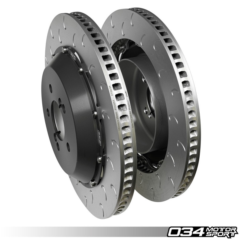 Kit dischi flottanti 2 pezzi, posteriore 034Motorsport 380x28 per BMW M2 Competition/CS, M3/M4 F8X