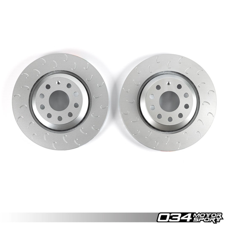 Kit disques arrière monobloc 034Motorsport 310x22 pour VW Golf 7/8 GTI et Audi S3/RS3 8V/8V.5 (MQB)