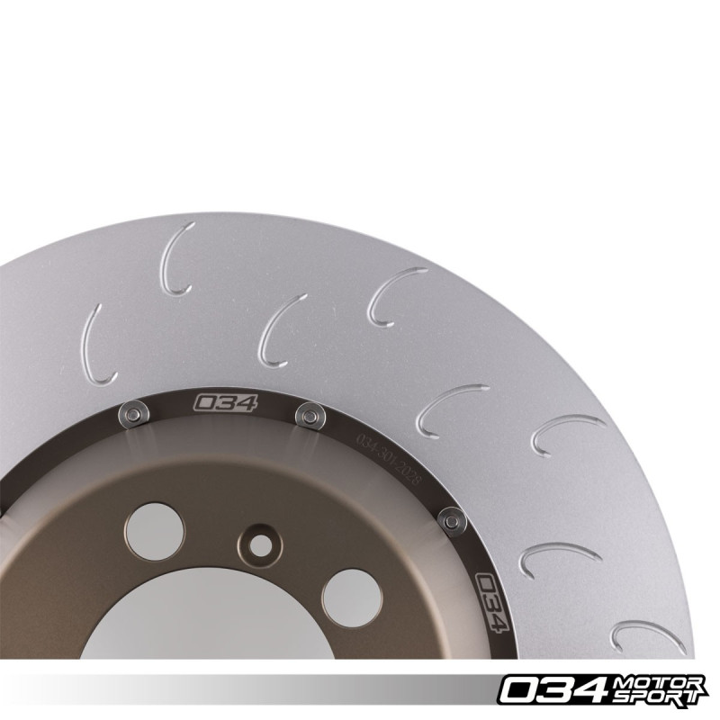 Kit de discos flotantes de 2 piezas, trasero 034Motorsport 380x30 para Porsche 911 GT3 991.1/991.2