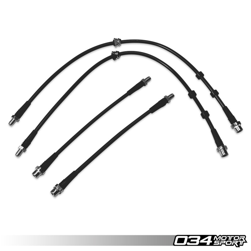 Kit flexibles de frein inox tressé 034Motorsport pour BMW M2, M2 Competition, M3, M4 F80/F82