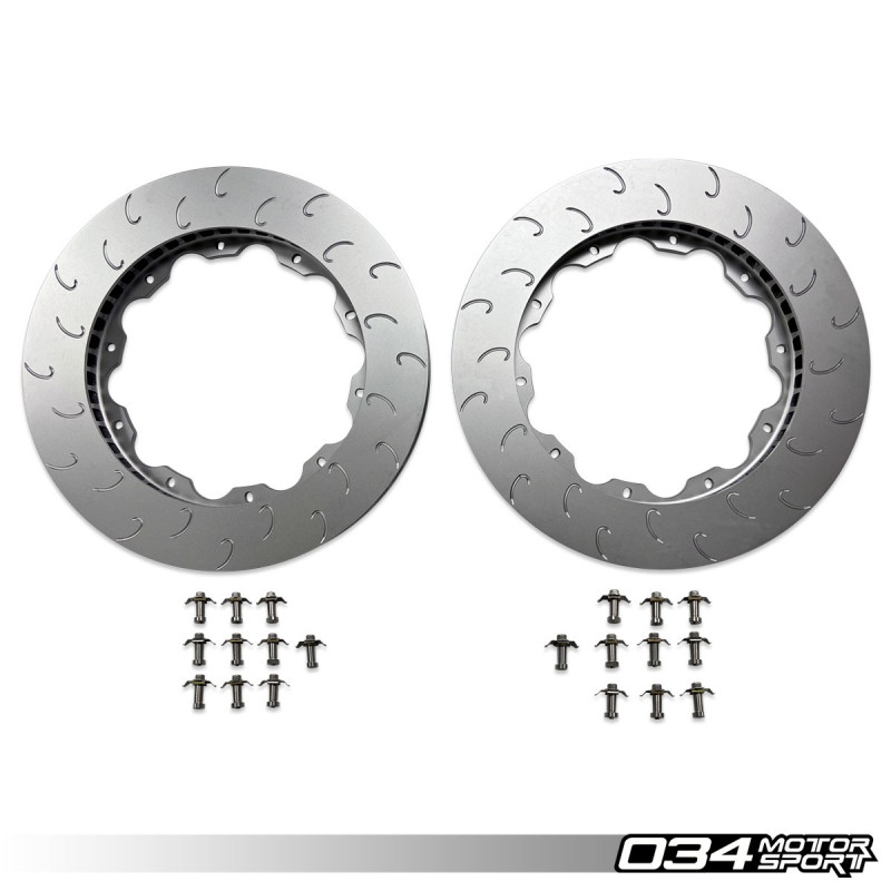 Replacement Rotor Ring Set, front 034Motorsport 390x34 for Big Brake Kit RS+ Audi B9/B9.5