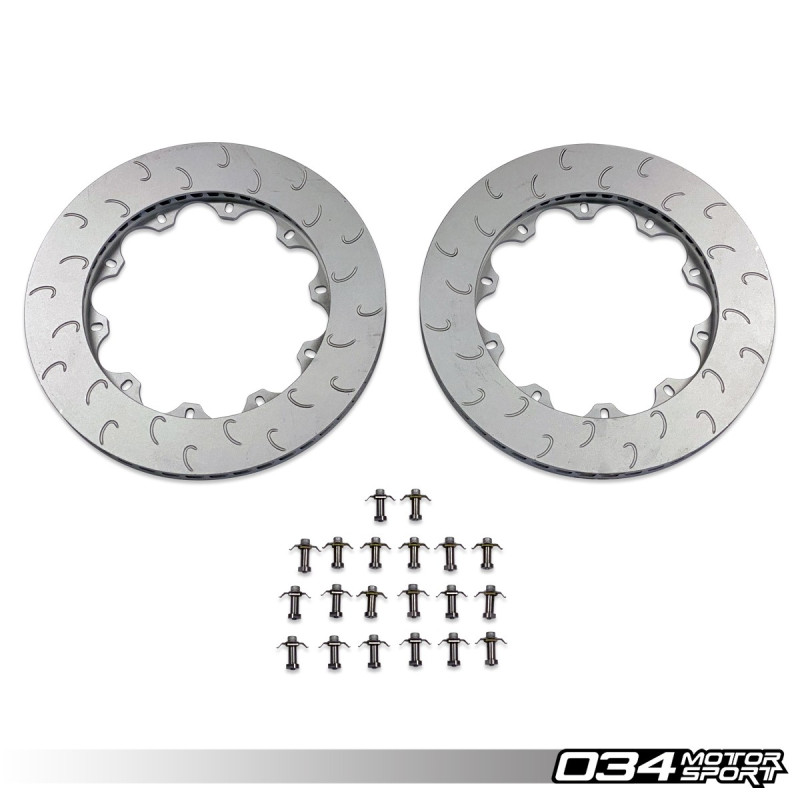 Set anelli disco di ricambio, anteriore 034Motorsport 374x36 per Audi RS3 8Y