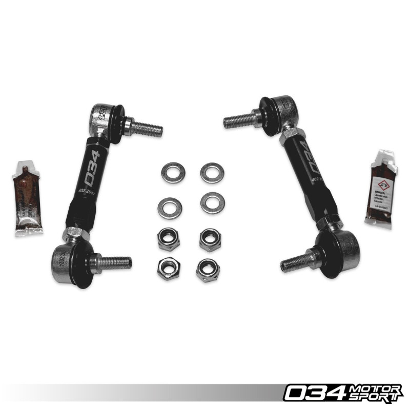 Biellette barra stabilizzatrice posteriori regolabili in billet Dynamic+ 034Motorsport per BMW F2x/F3x/G2x