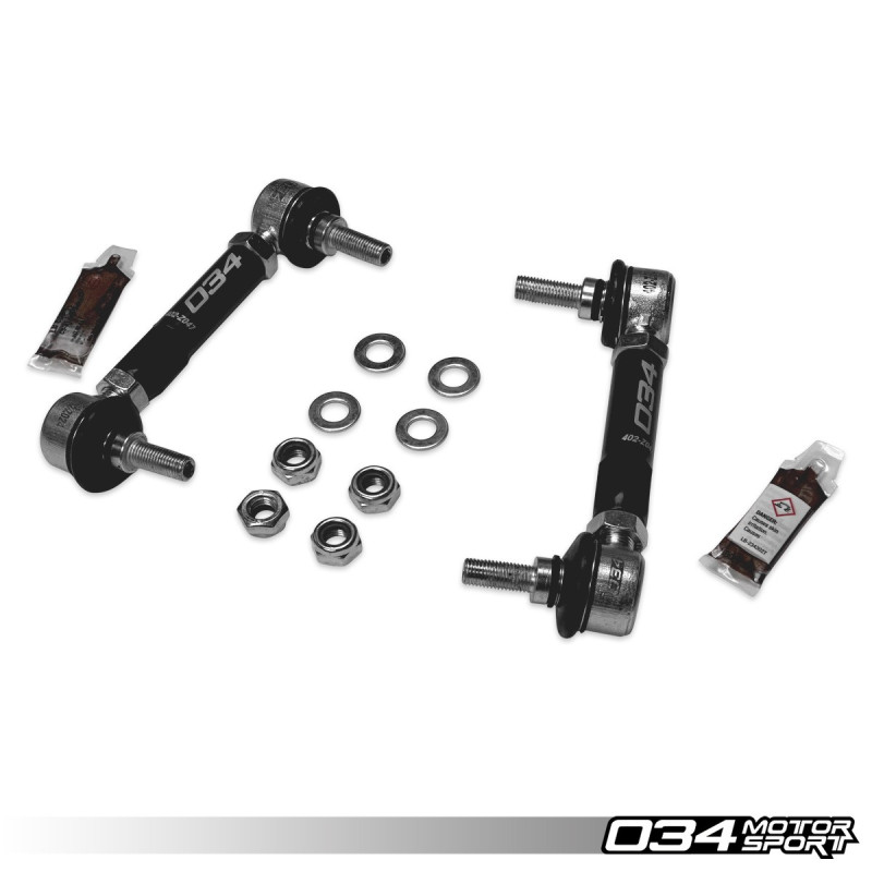 Dynamic+ Adjustable Billet Rear Sway Bar End Links 034Motorsport for BMW F2x/F3x/G2x
