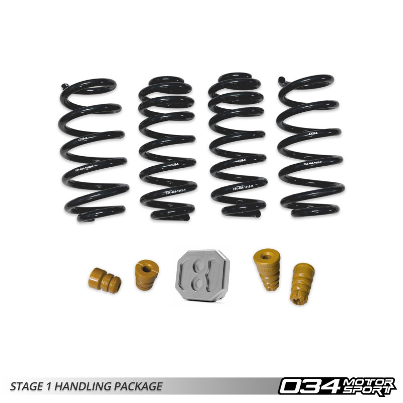Pack handling 034Motorsport Stage 1 senza sospensione pneumatica per Audi Q7/SQ7 4M/4M.5 e Q8/SQ8 4M8