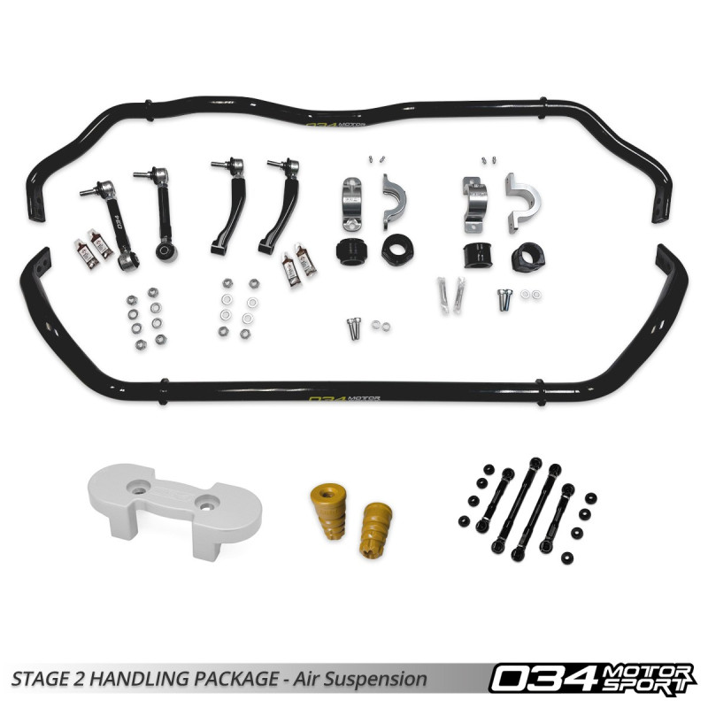 Pack handling 034Motorsport Stage 2 senza sospensione pneumatica per Audi Q7/SQ7 4M/4M.5 e Q8/SQ8 4M8