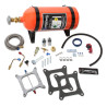 Kit de nitro húmedo con placa Sniper Holley 4150 / Carter 100-150 CV - botella naranja de 10 lb