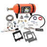 Lachgas-Nasssystem mit Platte Sniper Quadrajet (Spread Bore) 150-250 PS - orangefarbene 10-lb-Flasche