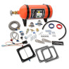 Kit de nitro húmedo con placa Sniper Holley Dominator 4500 150-250 CV - botella naranja de 10 lb