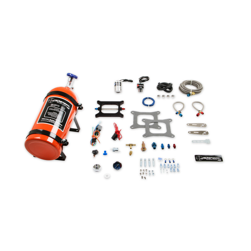 Kit nitro umido con piastra Sniper Holley 4150 150-250 CV - bombola arancione da 10 lb