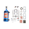 Kit de nitro para compresor GMC 6-71 / 8-71 versión show - placa pulida, mangueras roja/azul, botella azul de 10 lb