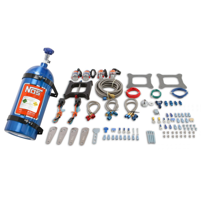 Kit nitro con piastra Pro a due stadi V8 Holley 4 corpi (Big Shot a due stadi)