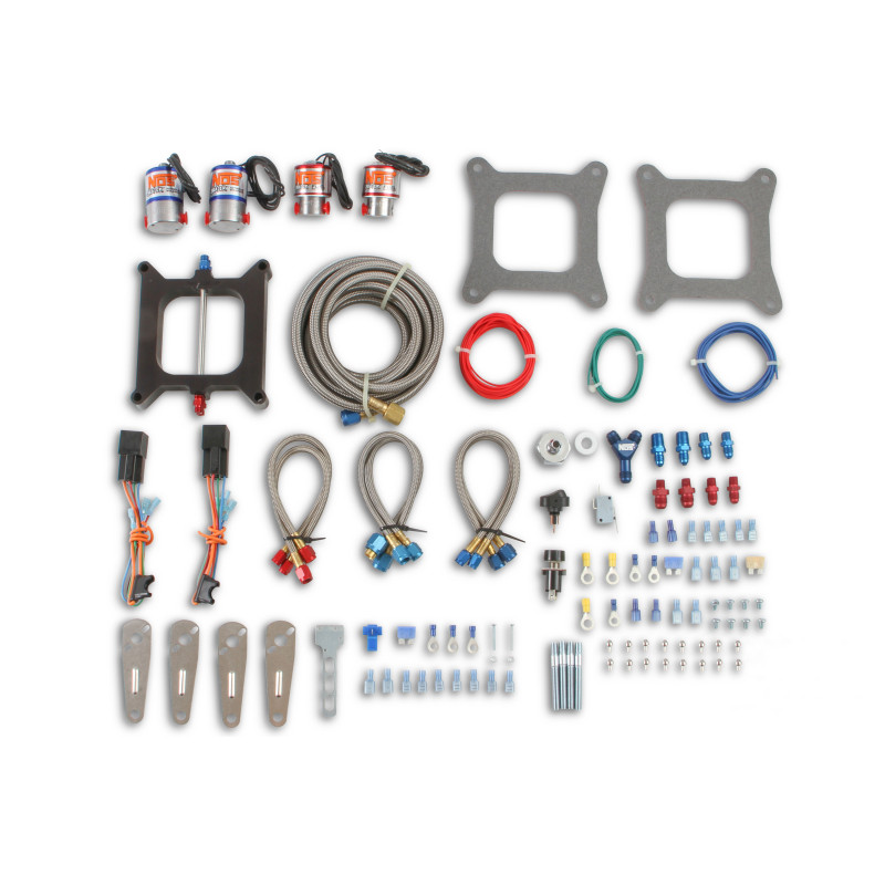 Kit nitro à plaque Pro double étage V8 Holley 4 corps (Big Shot double étage)