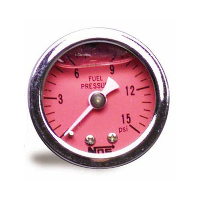 Manomètre de pression carburant à glycérine 1.5 po - 0-15 psi