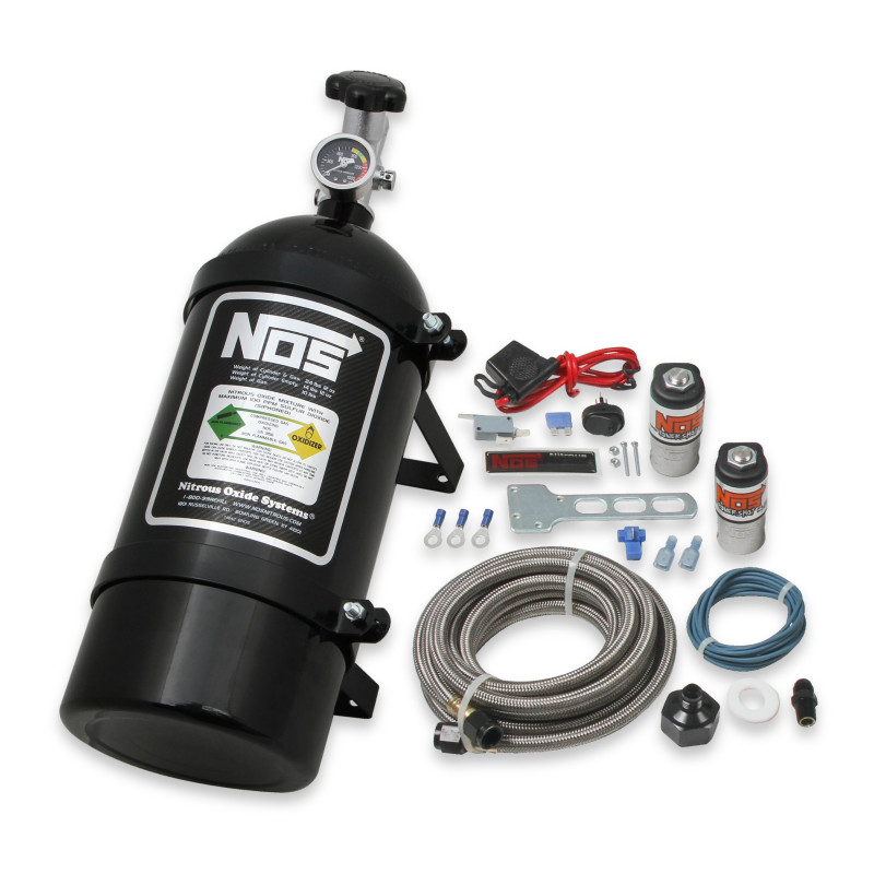 Kit nitro umido PowerShot base senza piastra di iniezione - Holley 4150 / Carter AFB - bombola nera da 10 lb