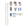 Kit de purga de nitro Ntimidator con doble LED azul luminoso -4AN