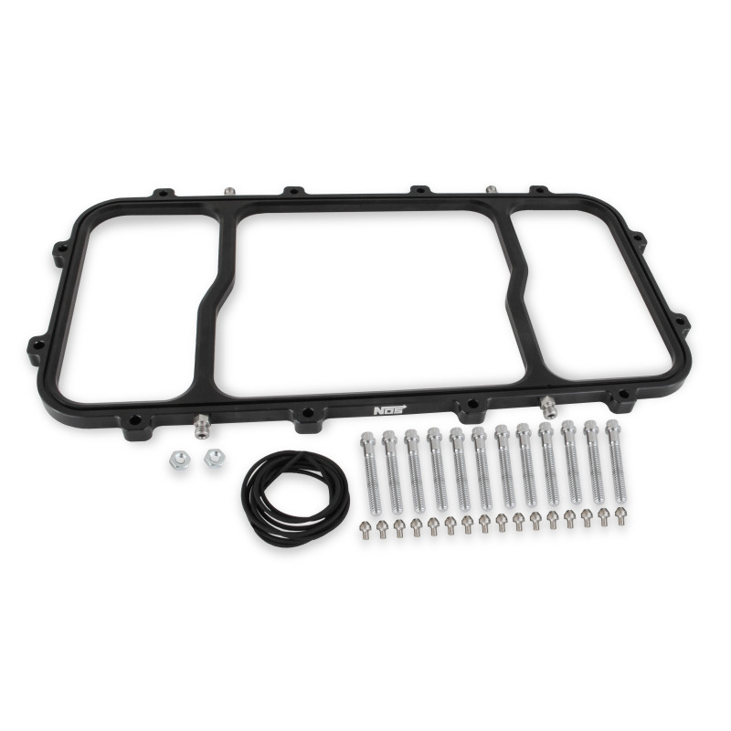 Dry Nitrous Plate for Holley LS Hi-Ram EFI Intake - Black Anodized Billet Aluminum (plate only)