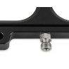 Lachgas-Trockenplatte für Holley-LS-Hi-Ram-EFI-Ansaugkrümmer - schwarz eloxiertes gefrästes Aluminium (nur Platte)