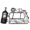 Kit de nitro seco con placa para admisión Holley LS Hi-Ram - aluminio mecanizado negro, botella negra de 10 lb