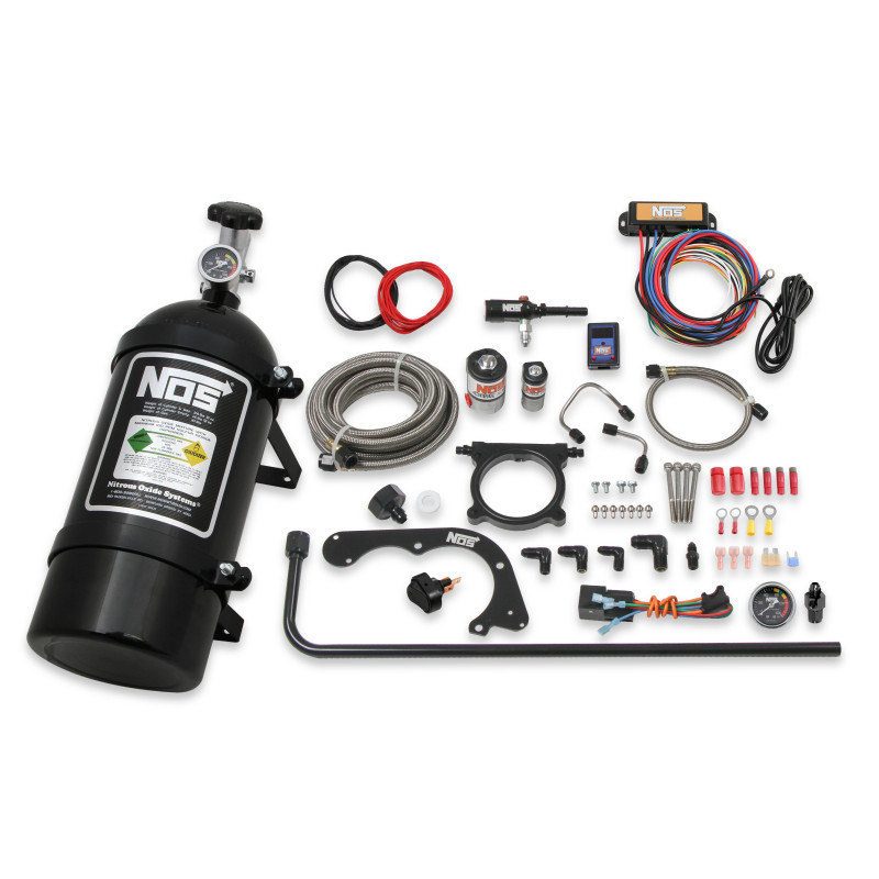 Kit nitro humide à plaque Ford Mustang 5.0L Coyote 2011-2014 - bouteille 10 lb noire, plaque 80 mm