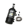 Kit bombola nitro da 10 lb - finitura nera, valvola Super Hi-Flo con manometro e staffe