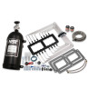 Kit de nitro húmedo para compresor 6-71 / 8-71 - placa y racores negros, botella negra de 10 lb