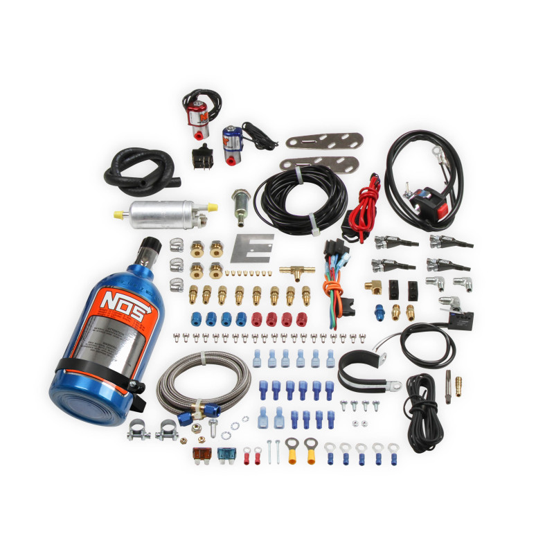 Fogger Wet Nitrous Kit Motorcycle / ATV 4-Stroke 4-Cylinder (over 700 cc) - Blue 2 lb Bottle