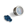 Manometro nitro blu 1-1/2 pollici con adattatore -4AN