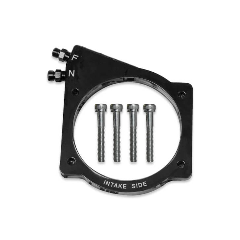 Kit nitro umido con piastra GM LS corpo farfallato drive-by-wire 4 viti 102/105 mm 1997-2012 - nero, fino a 250 CV