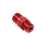 Flare Jet Fitting 3AN - 1/8 NPT Straight - Red