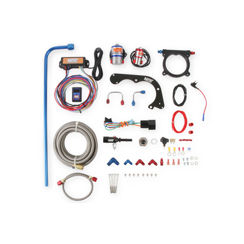 Kit nitro humide à plaque Ford Mustang 5.0L Coyote 2011-2014 - bouteille 10 lb bleue, plaque 80 mm