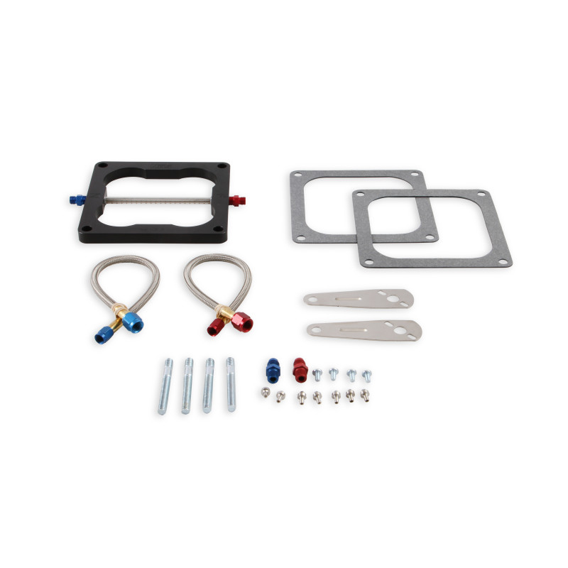 Placa de inyección Big Shot con jets y racores - Holley Dominator, V8