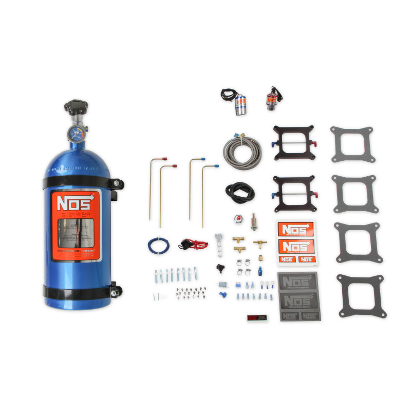 Kit nitro Cheater V8 double carburateur Holley 4 corps / Carter AFB 150-250 ch - bouteille 10 lb