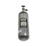 Lachgas-Flasche 12 lb 9 oz (12.8 lb) - Carbon-Optik, Super-Hi-Flo-Ventil