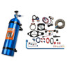 Kit de nitro húmedo con placa Chevrolet Corvette C7 2014-2019 - componentes azul/rojo, botella azul de 15 lb