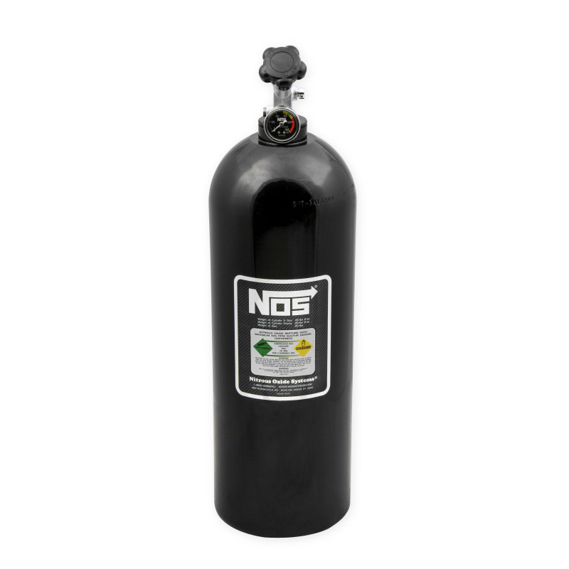 Bouteille nitro 20 lb - finition noire, robinet Super Hi-Flo avec manomètre