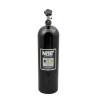 Lachgas-Flasche 15 lb - schwarz, Super-Hi-Flo-Ventil mit Manometer