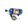 Kit bouteille nitro 10 lb - finition bleue NOS, robinet Super Hi-Flo avec supports