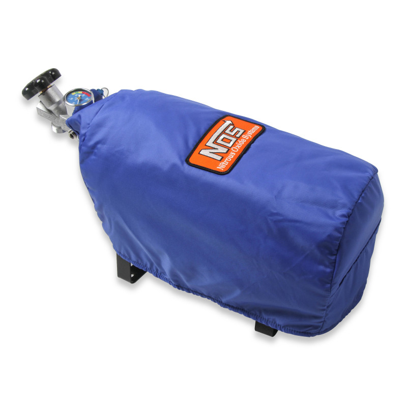 Copertura per bombola nitro da 10 lb - blu, diametro 7 pollici, chiusura in velcro
