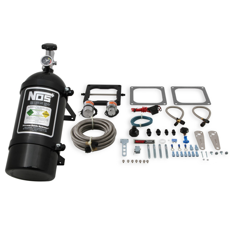 Kit nitro umido Big Shot Holley 4150 / Carter AFB 190-300 CV - bombola nera da 10 lb