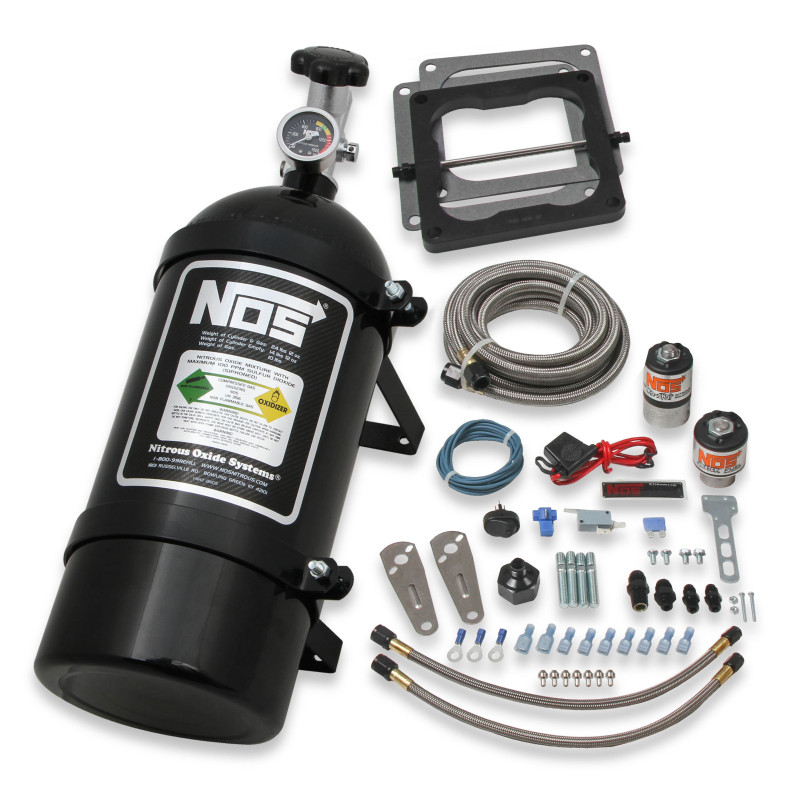 Kit nitro umido Big Shot Holley Dominator 4500 190-300 CV - bombola nera da 10 lb