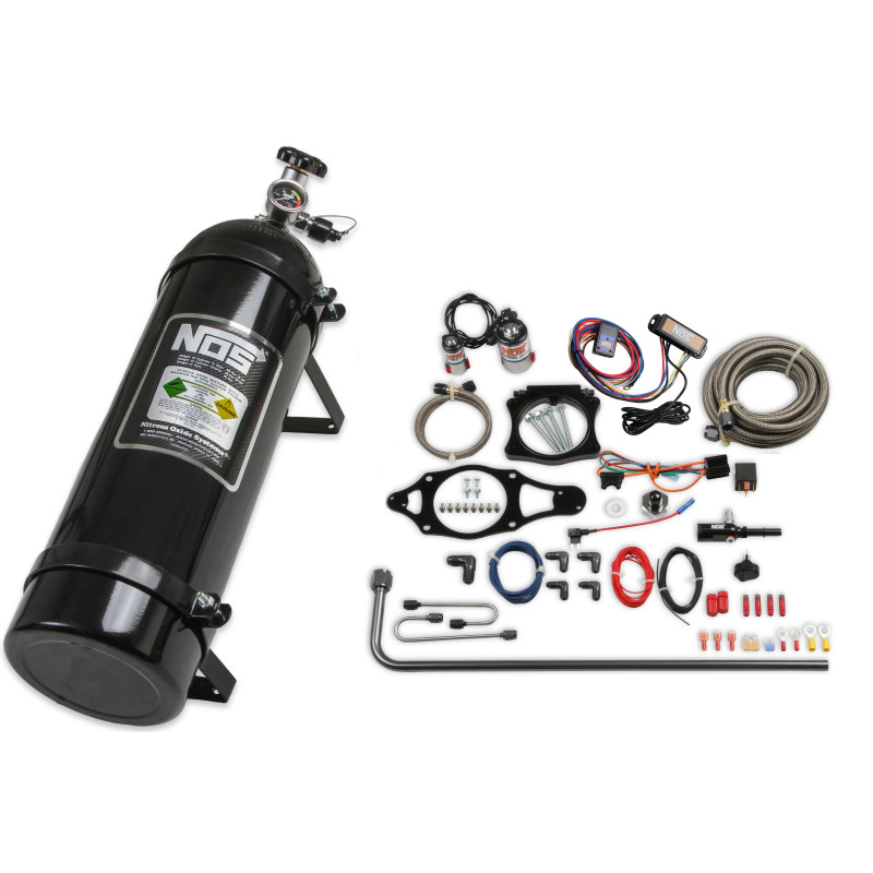 Kit nitro humide à plaque Chevrolet Camaro SS 2016-2021 - composants noirs, bouteille 15 lb noire