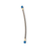 Durite tressée inox -6AN - longueur 1 ft (30 cm) - raccords bleus